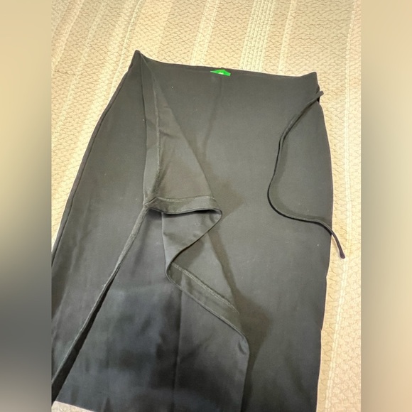 Dip Ponte Knit Wrap Skirt Large Stretch - Picture 9 of 10